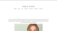 Desktop Screenshot of anniegrier.com