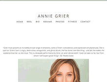 Tablet Screenshot of anniegrier.com